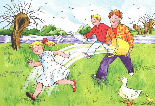 MŁODZIEŃCY! OSTROŻNIE Z WODĄ! PANNY! PROSIMY O UŚMIECH! – Bogucin