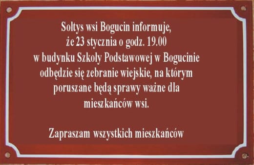 Zebranie wiejskie