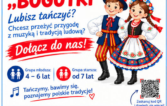 Plakat - zaproszenie do nauki tańca ludowego